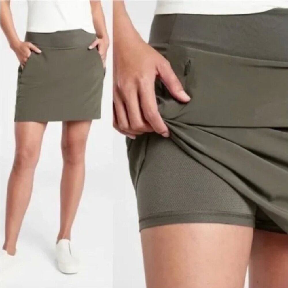 Athleta Soho Skort Olive Green Size 4